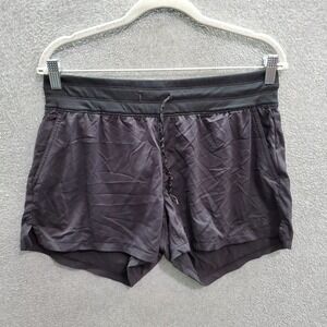 The North Face Women Activewear Shorts‎ Medium Black Mid Rise Pockets 4" Inseam